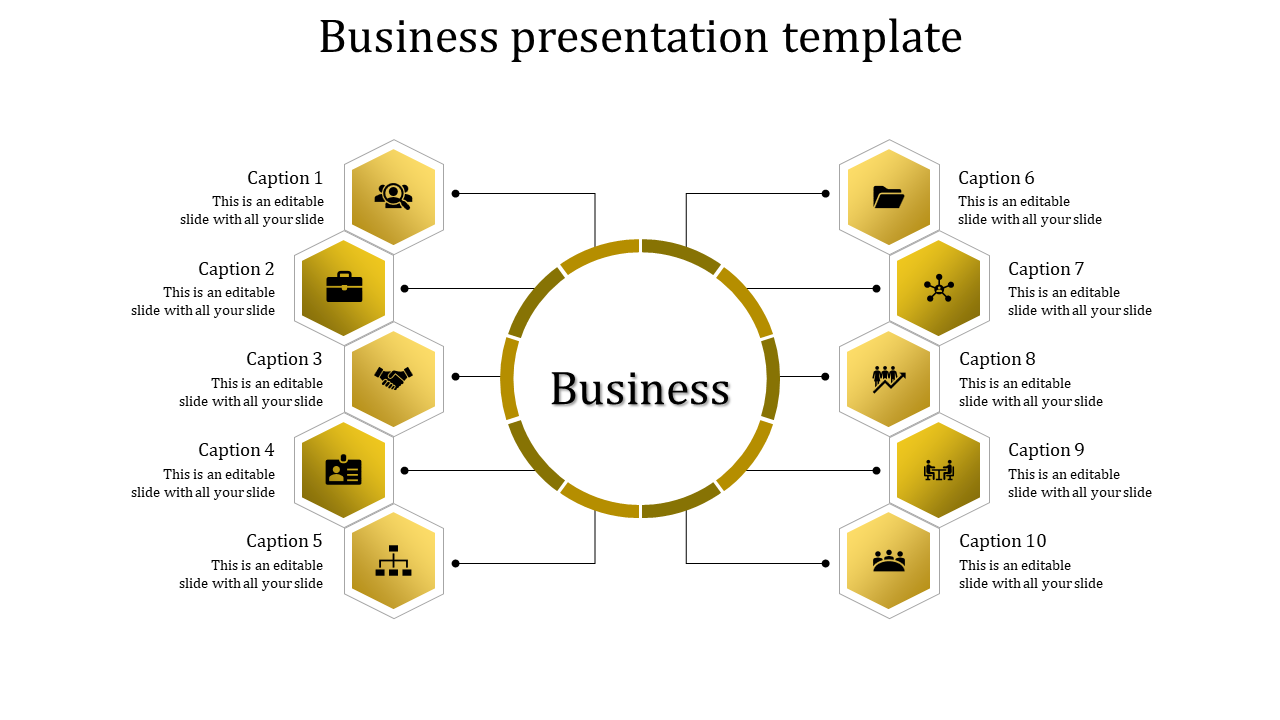 Awesome Business Presentation Template Slides-Ten Node